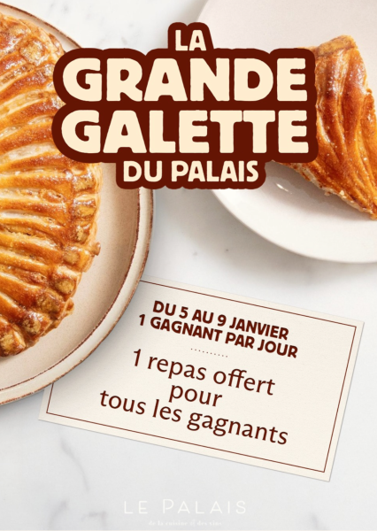 La galette géante du palais avec repas à la clé. L'évènement à ne pas manquer dans paris 17 près de la porte de clichy