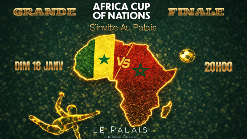 La grande finale de la CAN diffusée au Palais, à Paris 17: l’Ultime match sur écran géant!