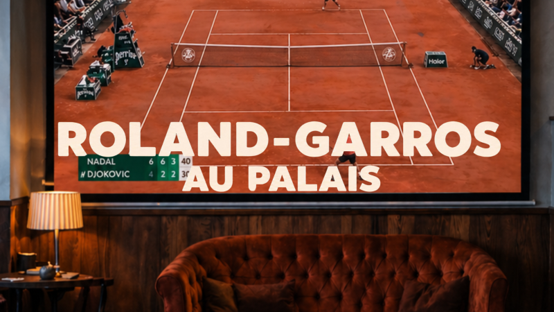 Diffusion des matchs Roland Garros au Palais à Porte de Clichy