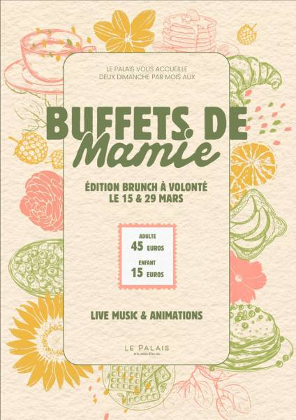 Brunch à volonté, près de la porte de Clichy au tribunal au Palais